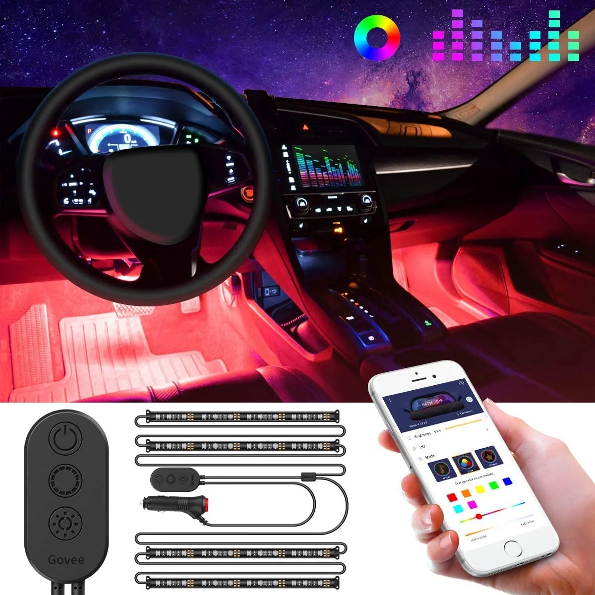Govee car LED interior light strip